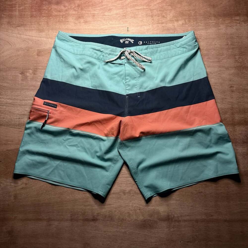 Billabong Recycler Airlite 34 Colorblock Board Shorts Swim Trunks Surf
